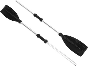 125cm / 49.2in Detachable Afloat Oars Aluminum Alloy Paddles Dual End Portable for Boat Kayak Raft Canoe