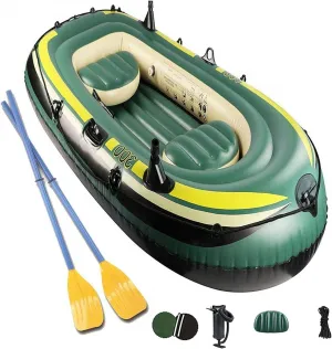 3 Person Inflatable Kayak Inflatable Pump Rope Paddle Raft Inflatable Kayak Portable Fishing Boat