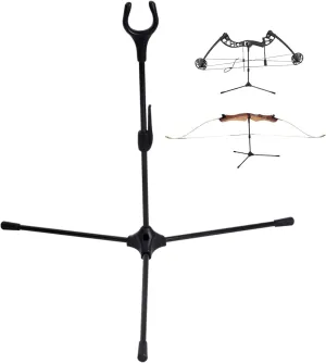 Archery Bow Stand - 18.9" Height Lightweight Bow Stand, Foldable Bow Rack Holder Legs for Recurve Bow Compound Bow Longbow