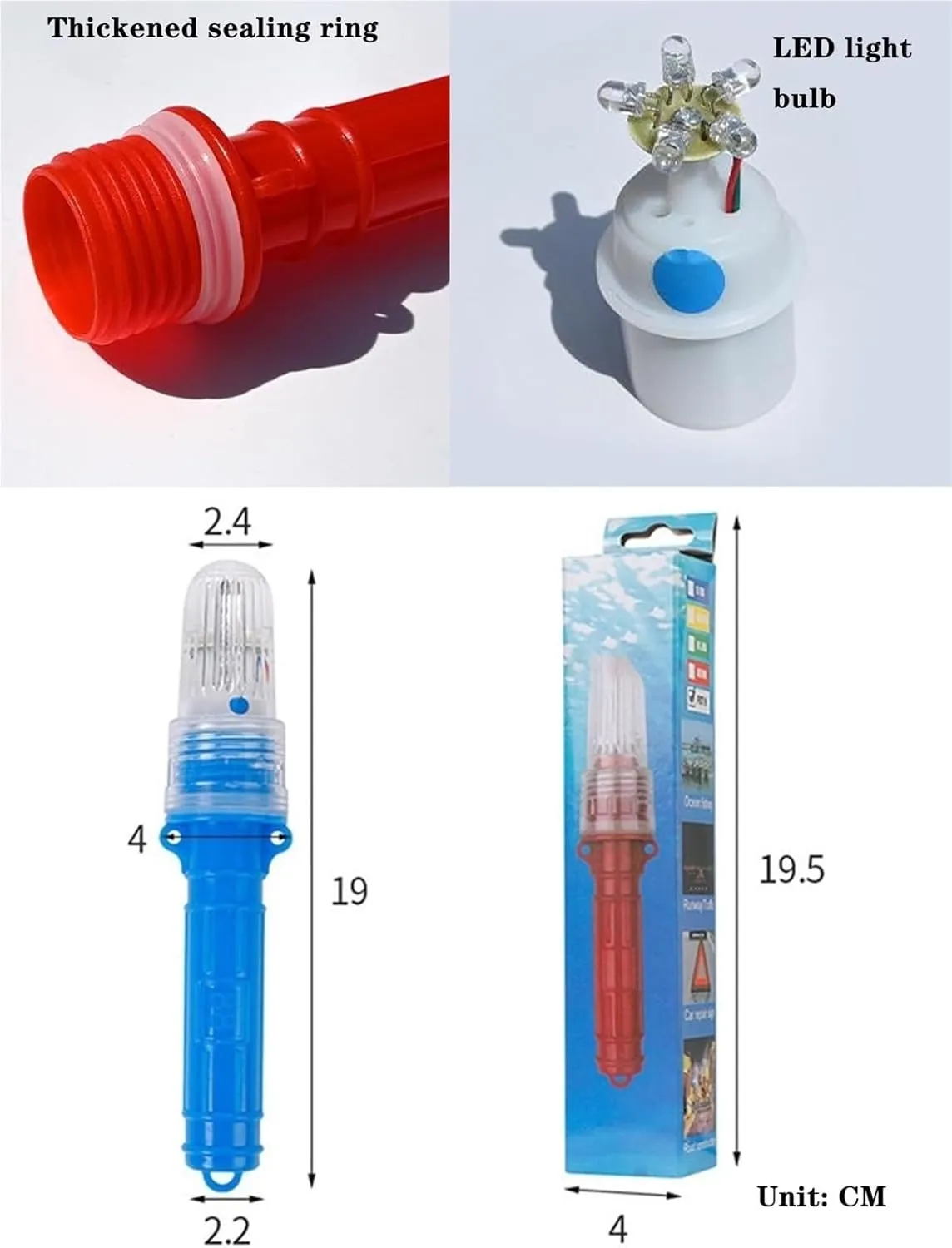 Boat Flares, Boat Flares Coast Guard Approved Marine Waterproof Emergency Signals Safety Kit for Fishing Boats,Life Rafts,Buoys(Green,1pcs)