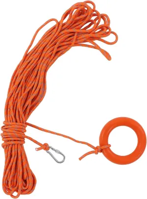 Floating Lifesaving Rope, PVC Lightweight Portable Professional Self Inflating Life Raft, Convenient 30Meter Outdoor Reflective Throw Line, for Swimming, Boating