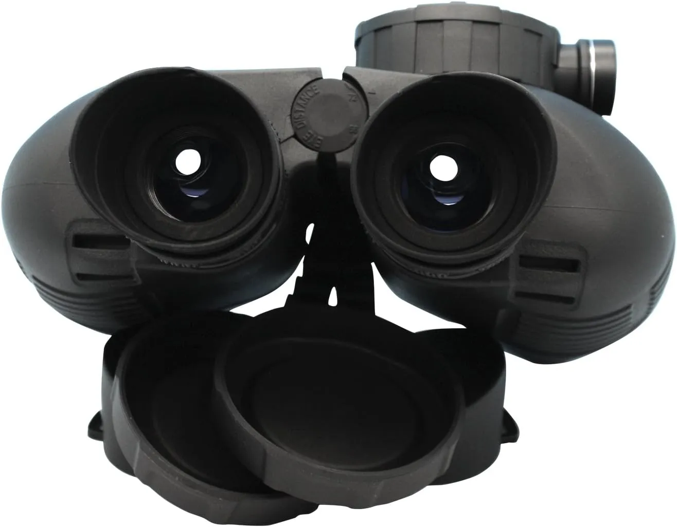 Hooway 7x50 HD Waterproof Military Marine Binoculars w/Internal Rangefinder & Compass for,Bird Watching,Boating and More(Black)