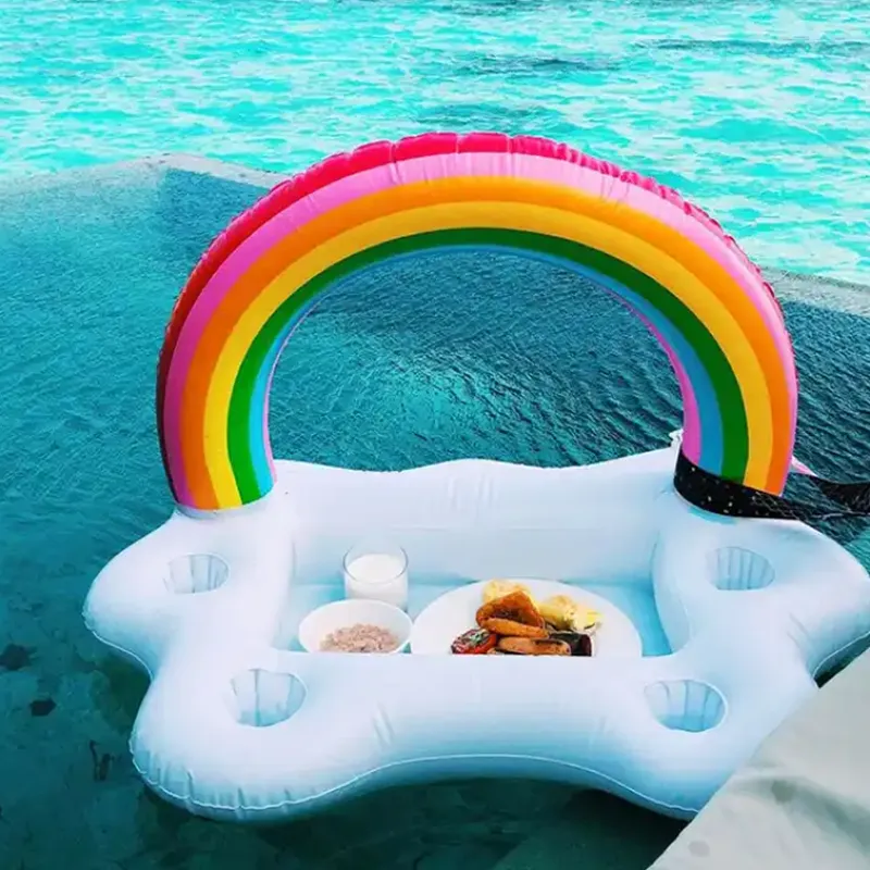 Inflatable Rainbow Floating Ice Bar Lb-13
