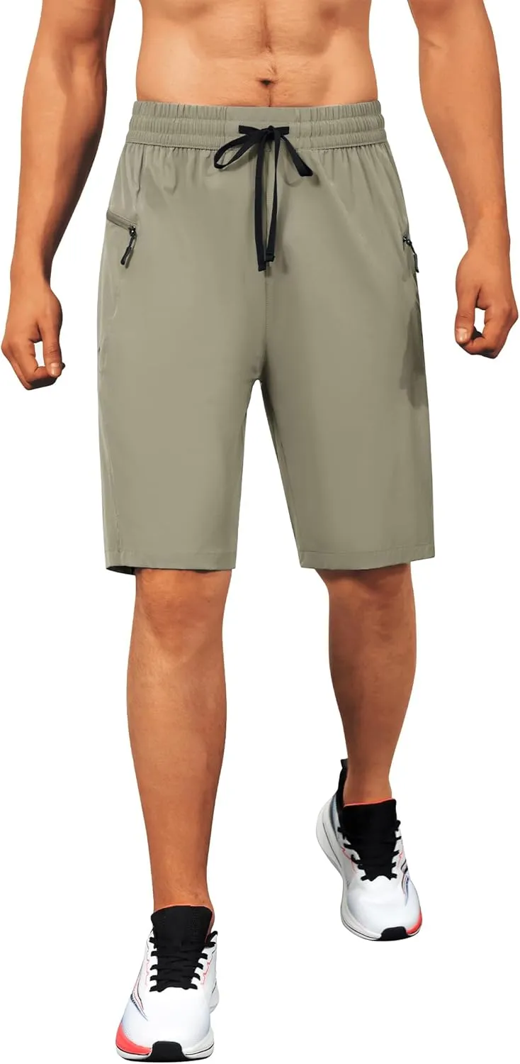 Men's Swim Trunks Quick Dry Beach Shorts with Zipper Pockets, UPF 50 , Swimming, Surfing, Outdoor - No Mesh Liner