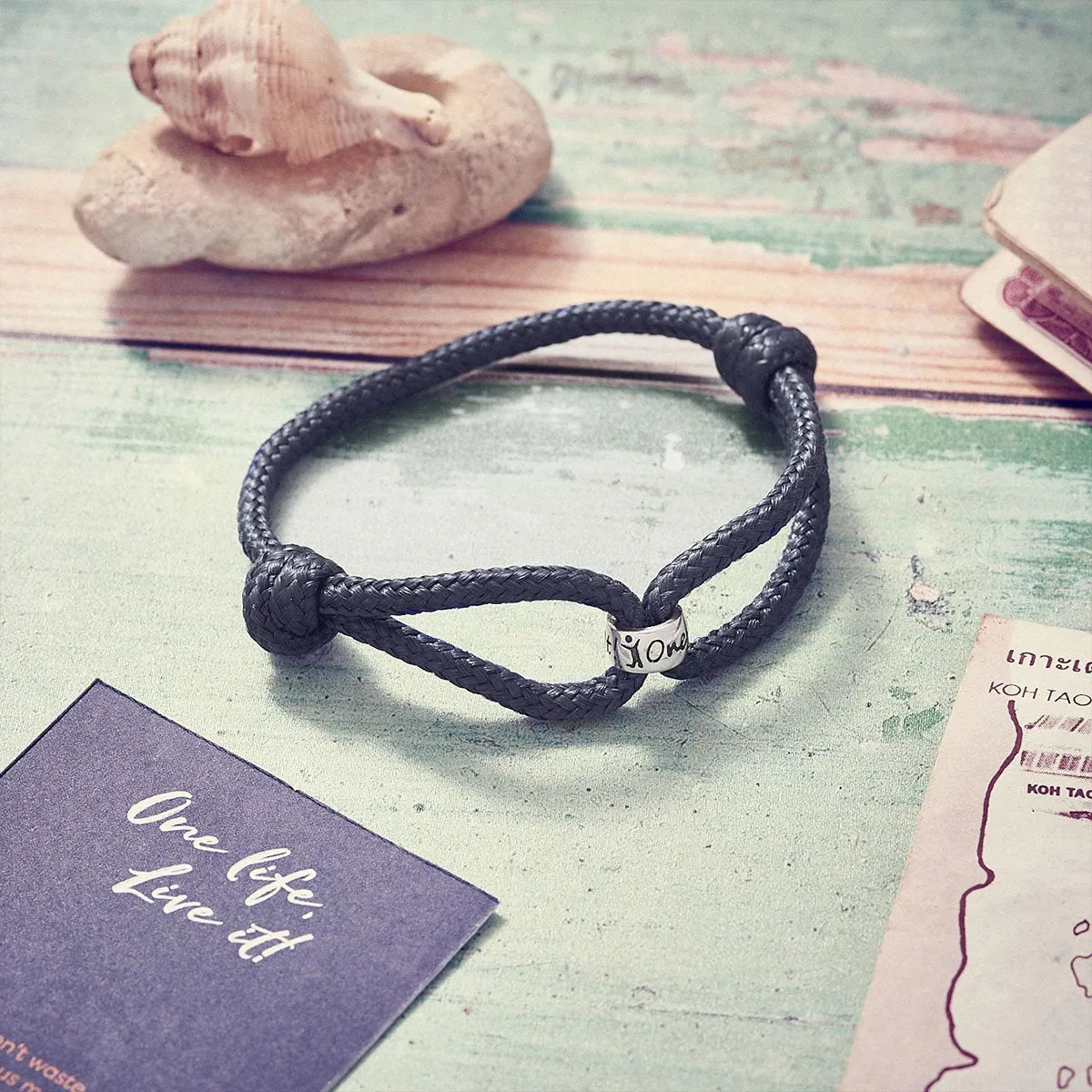 One Life, Live It! Vegan Paracord Bracelet