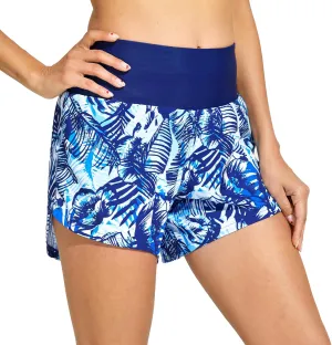 Swim Shorts Women High Waisted Tummy Control Swim Board Shorts Quick Dry Bathing Suit Swimwear Bottoms with Liner