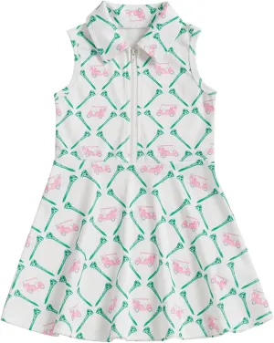 Toddler Baby Girl Golf Outfit Infant Short Sleeve Summer Dress Turn Down Collar A Line Dresses Kids Girls Clothes