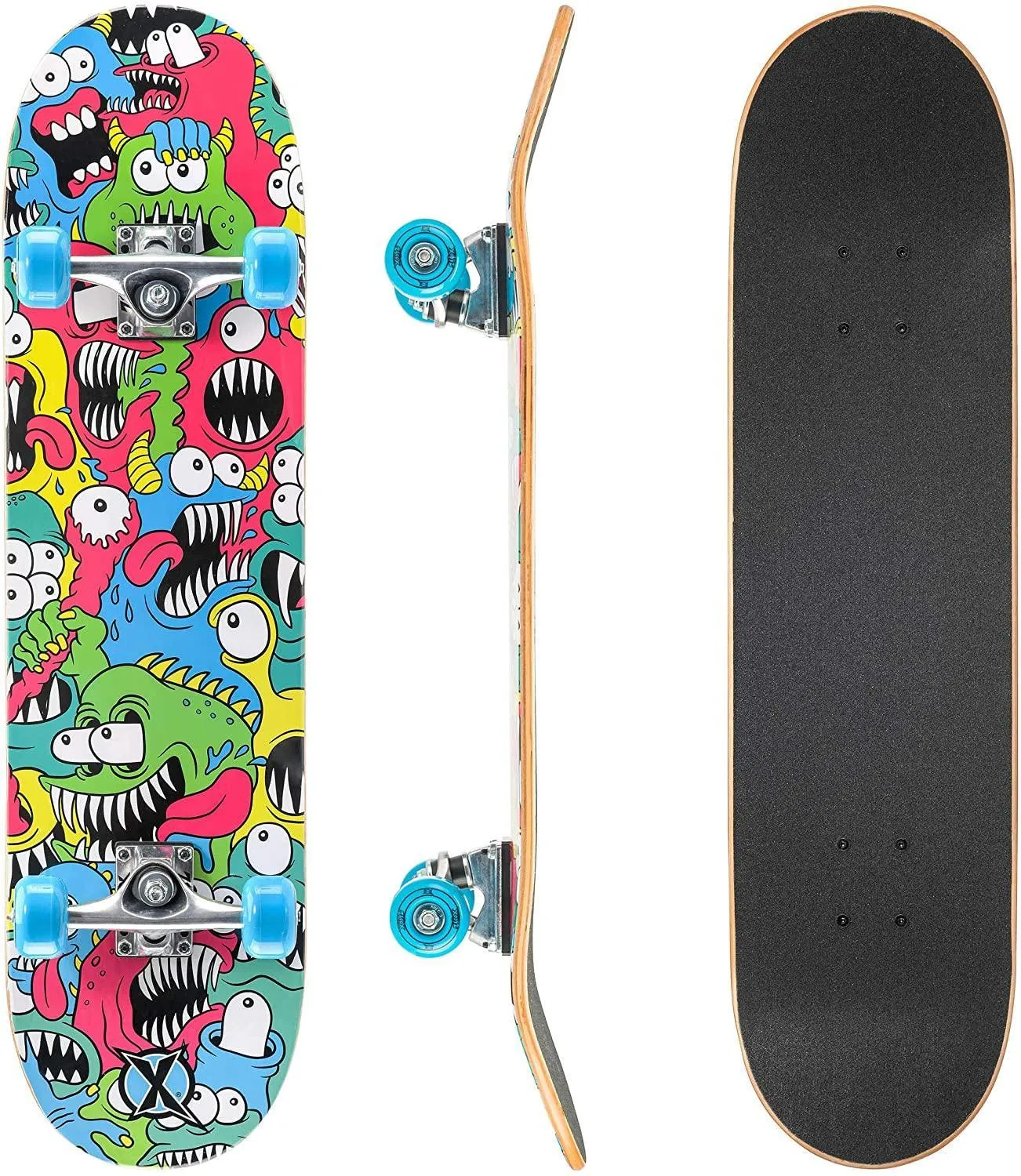 XOOTZ Double Kick Double Kick,  31-inch, Trick Skateboard