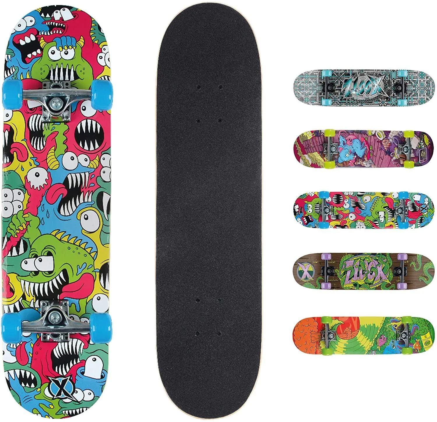 XOOTZ Double Kick Double Kick,  31-inch, Trick Skateboard